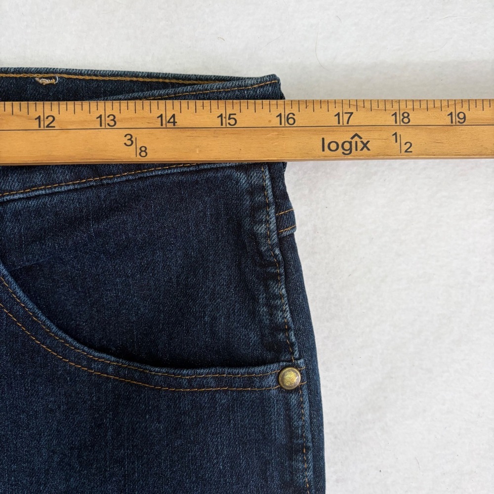 Wrangler Cowboy Cut Jeans Mens 31x34 Dark Indigo Wash New Advanced Comfort - Picture 9 of 10